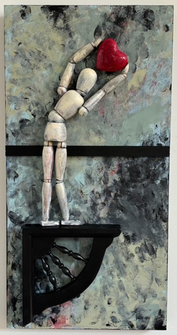 Love Reach - 12&quot; x 30 - Commission Piece for upcoming Album Cover for the group Area 38