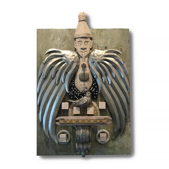 Winged Spirit – 18”x24” Mixed Media on wood panel – SOLD