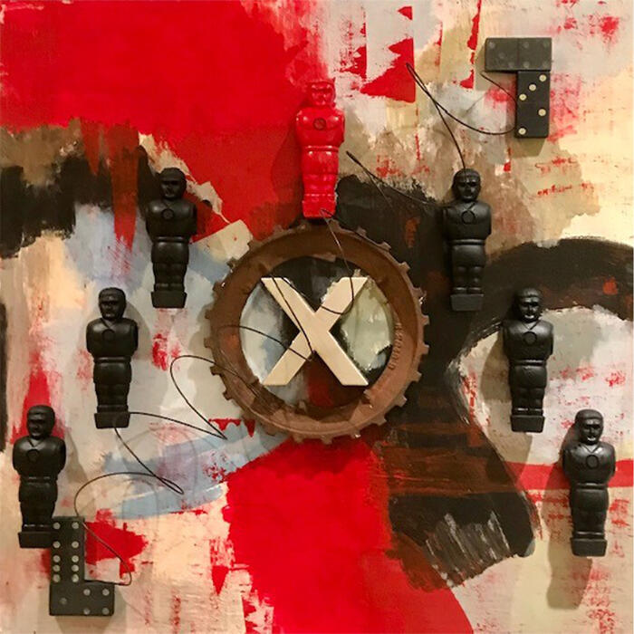 He’s the One – Mixed Media on wood panel “20x20” - $375