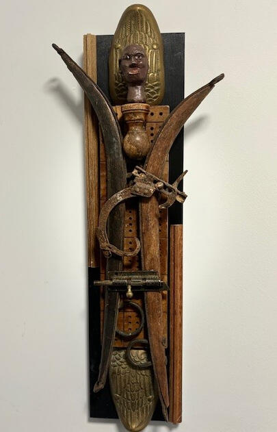 Winged Spirit "6 x 24" Mixed Media - $600
